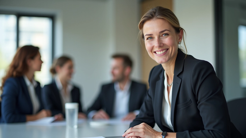 E-Commerce-Manager bei Strategiebesprechung mit Teamkollegen vor großem Bildschirm mit Datenvisualisierungen